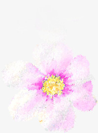 布面水彩手绘小紫花高清图片