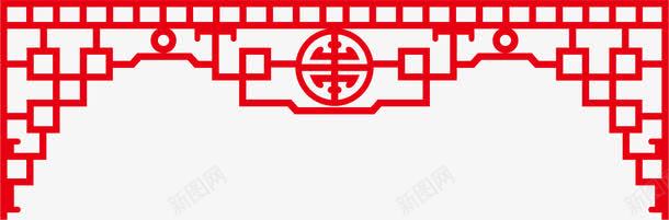 红色窗户png免抠素材_新图网 https://ixintu.com png元素 卡通 窗户 窗棱 红色