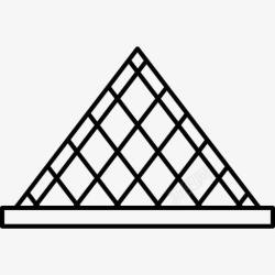 罗浮宫金字塔罗浮宫金字塔图标高清图片