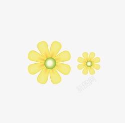 黄色小花素材