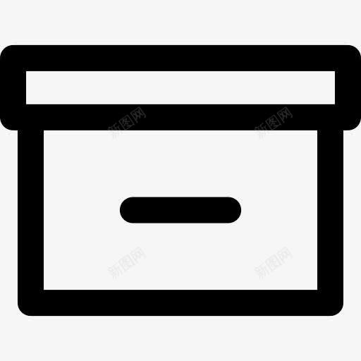 箱图标png_新图网 https://ixintu.com 存储 存储箱 归档 数据存储 文件存储 盒