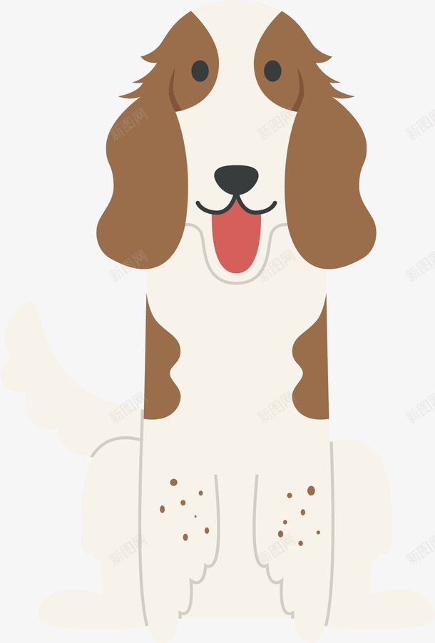 可爱小狗漫画矢量图ai免抠素材_新图网 https://ixintu.com 创意的 卡通 可爱 小狗 彩色 手绘的 简单 矢量图