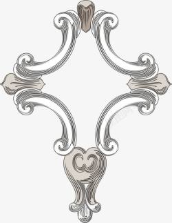 欧式复古花纹边框装饰元素素材
