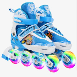 蓝色溜冰鞋素材