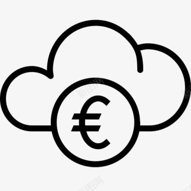 云货币数据欧元金融钱存储货币图标图标