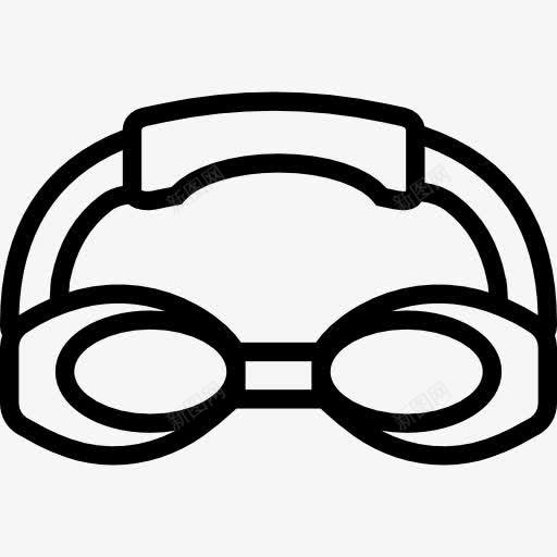 护目镜图标png_新图网 https://ixintu.com 夏季 海 游泳 潜水 眼罩 运动