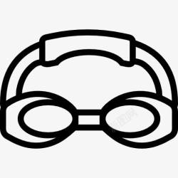 潜水眼罩护目镜图标高清图片