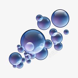 抽象透明泡泡素材