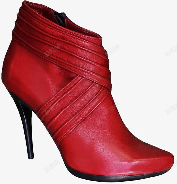 红色靴子png免抠素材_新图网 https://ixintu.com 产品实物 女靴 短靴 靴子 高跟鞋