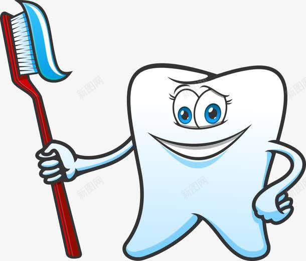 举着牙刷的牙齿png免抠素材_新图网 https://ixintu.com 保护牙齿 健康牙齿 口腔护理 洁白牙齿 牙刷 牙齿
