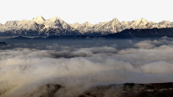 四川牛背山云海十六psd设计背景_新图网 https://ixintu.com 名胜古迹 旅游风景 著名建筑