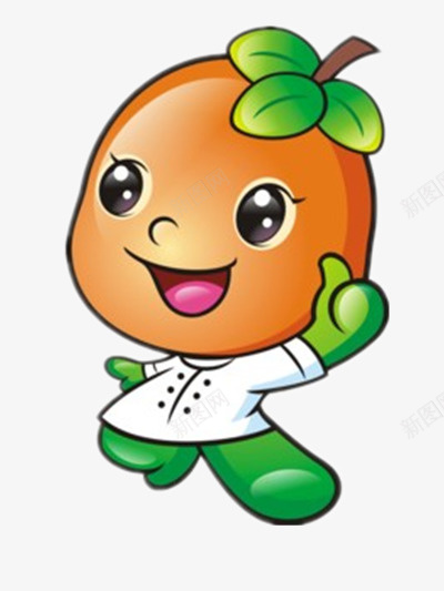 彩色的橘子png免抠素材_新图网 https://ixintu.com 卡通 可爱 水果 素材