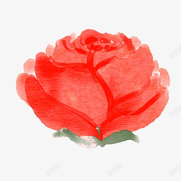 水彩绘红色花朵png免抠素材_新图网 https://ixintu.com 卡通花朵 水彩绘 红色花朵 背景装饰 花朵植物