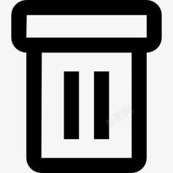 精细的用户界面垃圾桶工具图标高清图片
