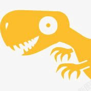 黄色的小龙恐龙高清图片