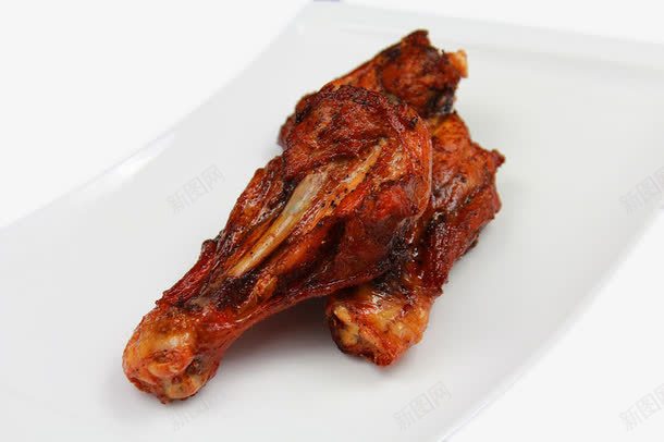 盘子里的鸡腿png免抠素材_新图网 https://ixintu.com 卤肉 卤鸡腿 吃的 盘子里的食物 肉 食物 鸡肉 鸡腿