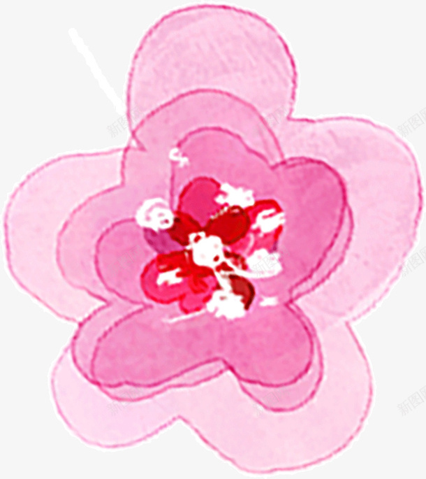 粉色的朵花瓣png免抠素材_新图网 https://ixintu.com 朵 瓣 的 粉 色 花