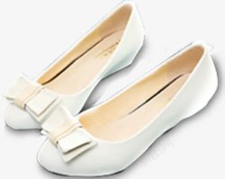 白色平底鞋女鞋舒适素材