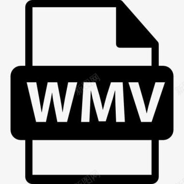 WMV文件格式符号图标图标
