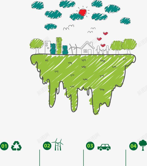 环保建筑png免抠素材_新图网 https://ixintu.com 城市环保 建筑环保 环保 环境保护 绿色环保 节能环保