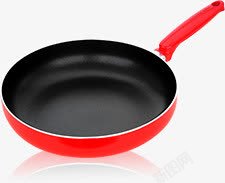 红色珐琅炒锅不锈钢红色炒锅产品高清图片