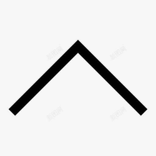 向上小箭头标志图标png_新图网 https://ixintu.com 上箭头