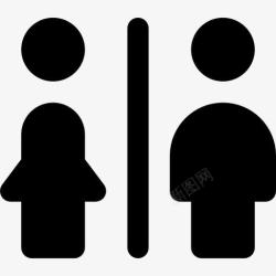 浴室的标志厕所图标高清图片