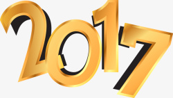 新年年份立体2017矢量图高清图片