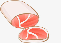 卡通蛋白质卡通画鲜猪肉图标高清图片