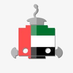 酋长国AEBOT国旗机器人电报阿联酋高清图片