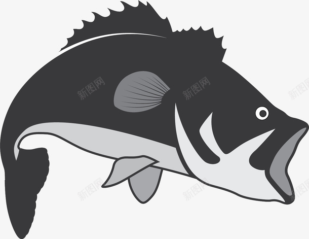 翻腾的黑鱼png免抠素材_新图网 https://ixintu.com 一跃而起 翻腾 跃出水面的鱼 跳出水面 跳跃的鱼 鱼类