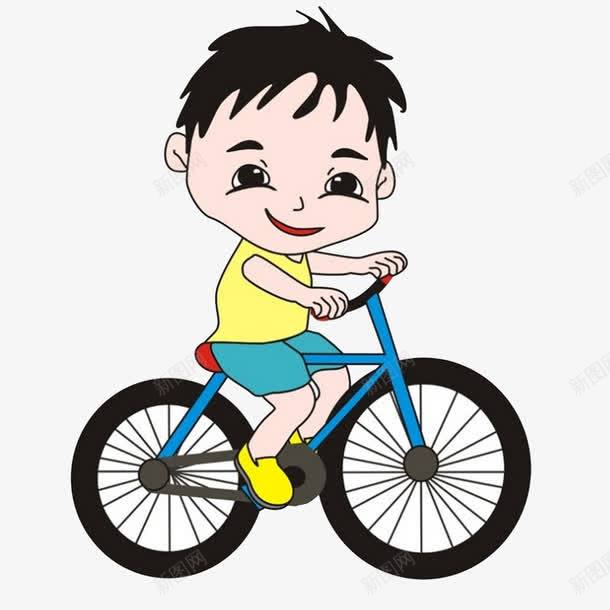 骑自行车的卡通男孩png免抠素材_新图网 https://ixintu.com 卡通元素 卡通男孩 男孩 自行车 骑车