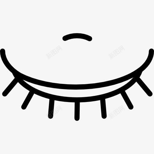 睫毛图标png_新图网 https://ixintu.com 医学 眼睛 睫毛 身体 身体的一部分 闭上眼睛