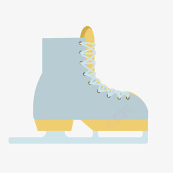 冰刀鞋滑冰鞋冰刀矢量图高清图片