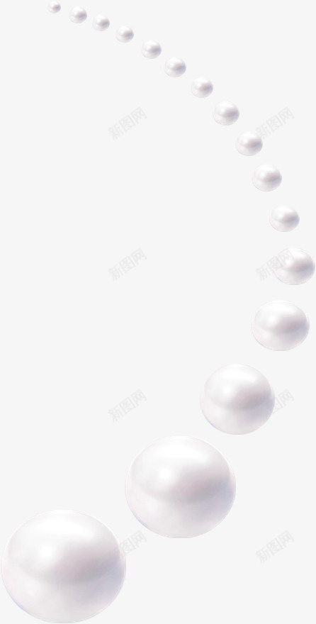 白色珍珠由远到近漂浮png免抠素材_新图网 https://ixintu.com PNG 漂浮素材 由远到近 白色珍珠
