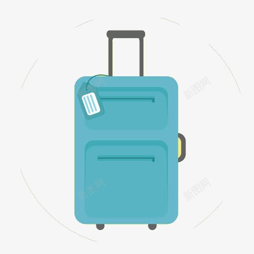 蓝色的行李箱png免抠素材_新图网 https://ixintu.com 写实 实物 扁平化 拟物化