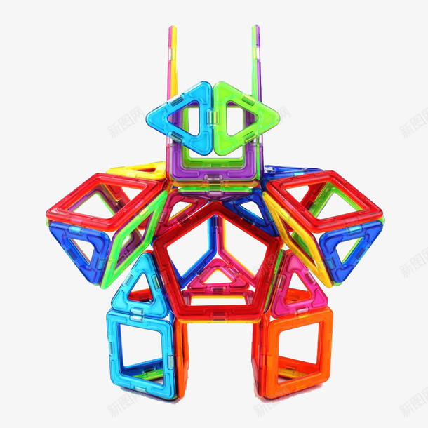 磁力片实物png免抠素材_新图网 https://ixintu.com 儿童玩具 免抠素材 免费下载 磁力 磁力片