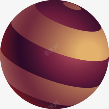 圆形立体球科技立体球面矢量图图标图标