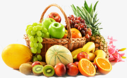 篮子中的水果新鲜水果高清图片