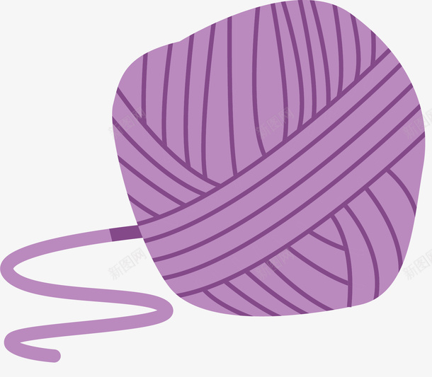 浅紫色毛线球png免抠素材_新图网 https://ixintu.com 卡通毛线球 卡通风格 彩色毛球 毛线 毛线球 浅紫色 矢量毛线球
