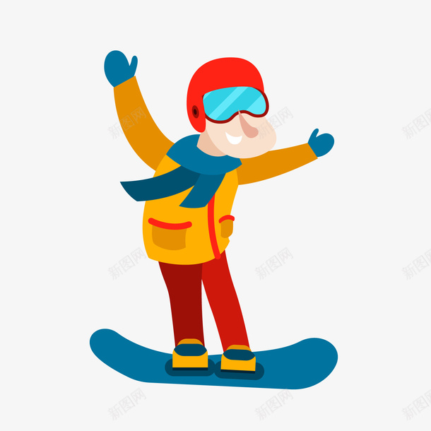 冬季滑雪男子png免抠素材_新图网 https://ixintu.com 冬季装饰 卡通人物 小人 滑雪男子 背景装饰