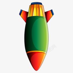 绿色导弹导弹炸弹卡通高清图片