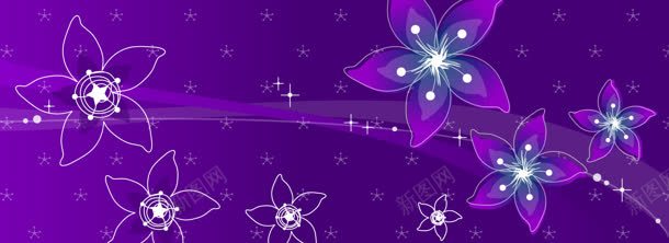 紫色的梦幻花jpg设计背景_新图网 https://ixintu.com 梦幻 紫色