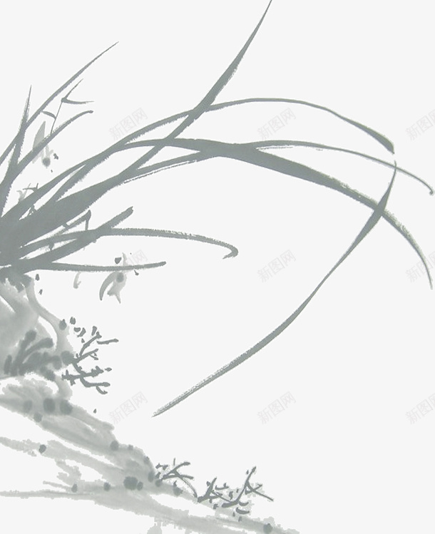 花草艺术画png免抠素材_新图网 https://ixintu.com 艺术画 花草 装饰画