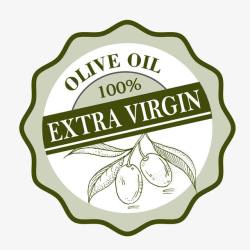 橄榄油标签素材