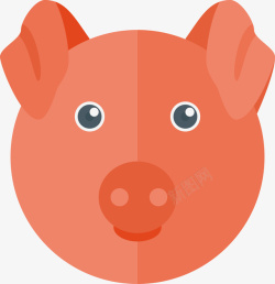 红烧猪头卡通食物红烧猪头矢量图图标高清图片
