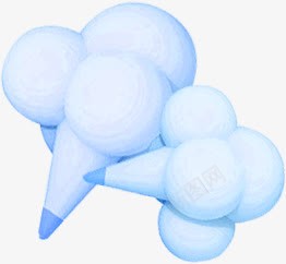创意可爱的蓝色的棉花糖png免抠素材_新图网 https://ixintu.com 创意 可爱 棉花 蓝色