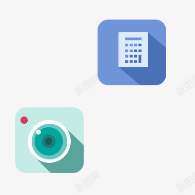 一个计算机和相机图标psd_新图网 https://ixintu.com 一个 图标 相机 计算机