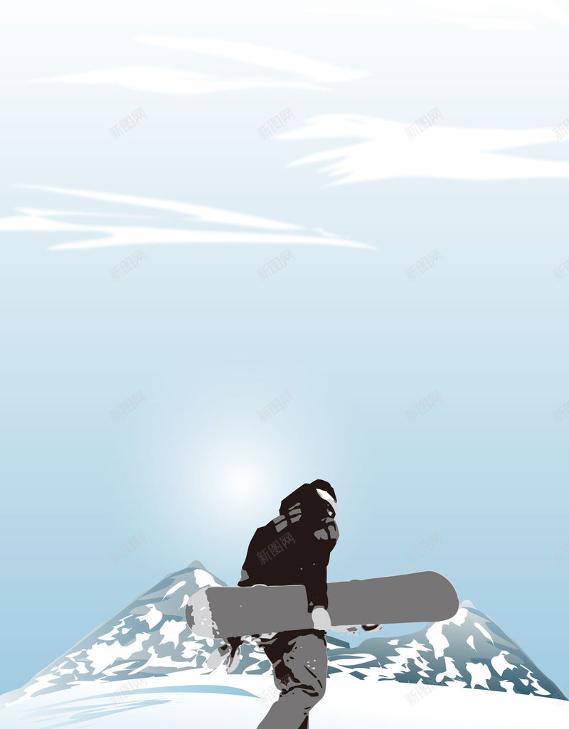 矢量卡通水彩手绘滑雪运动背景ai设计背景_新图网 https://ixintu.com 人物剪影 冬季健身 冬季滑雪 卡通手绘 水彩手绘 海报 清新文艺 滑雪 滑雪人物 滑雪比赛 滑雪运动 矢量图