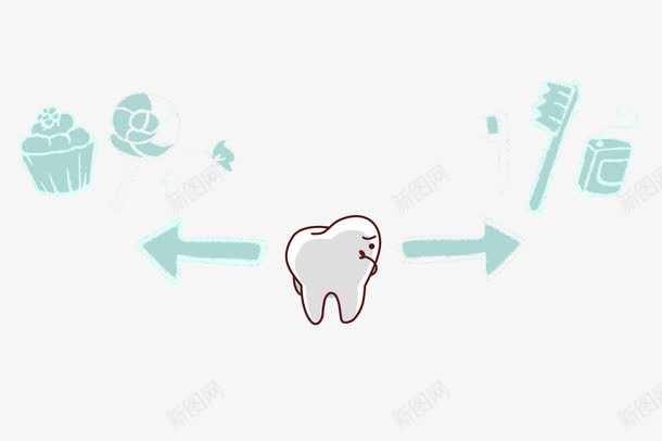 卡通牙齿png免抠素材_新图网 https://ixintu.com 儿童牙齿 医用素材 卡通 口腔健康 牙医 牙膏素材 牙齿 身体健康